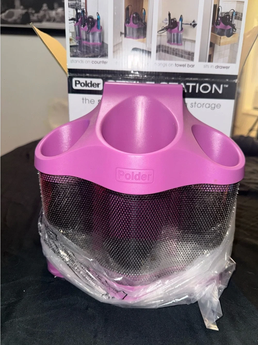 Polder Purple Salon Tool Organizer
